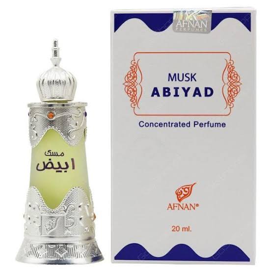 Afnan musk Abiyad 20ml unisex concentrated perfume oil