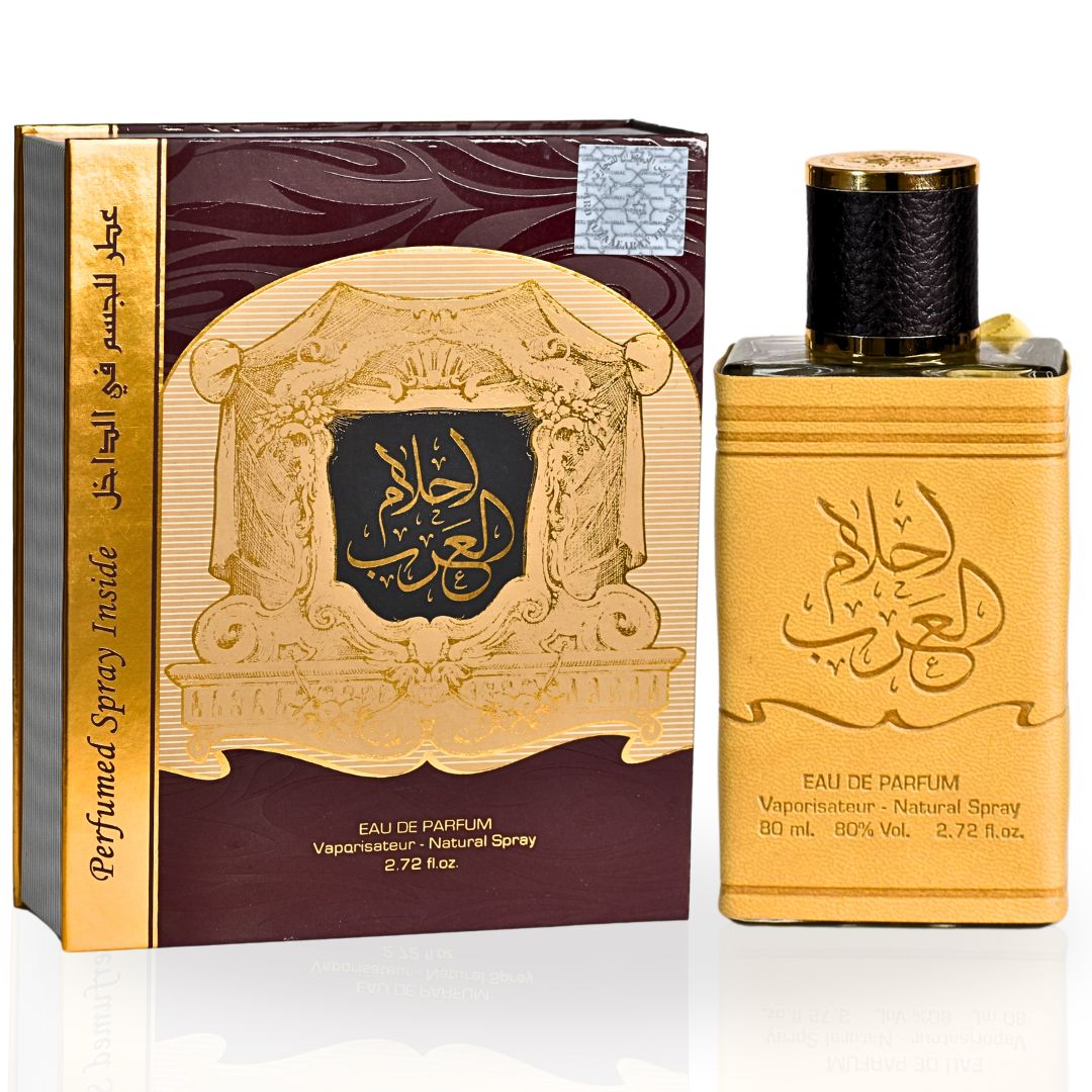 Ahlam Al Arab EDP Spray 80ml (2.72 OZ) with DEO by Ard Al Zaafaran / long lasting, Luxurious, Captivating fragrance.