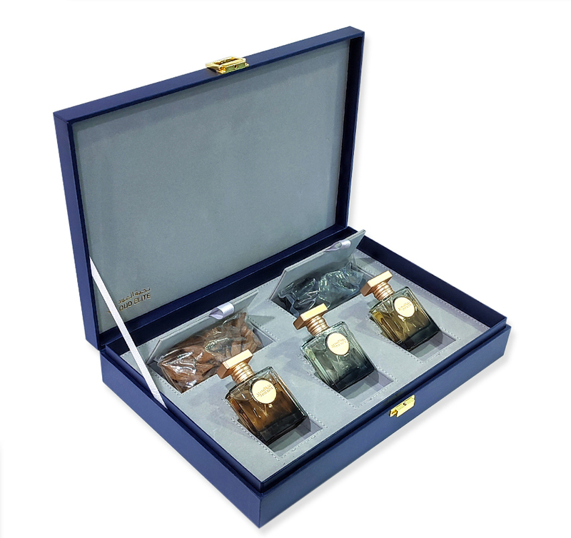 Blue set with Oud and mabsoos